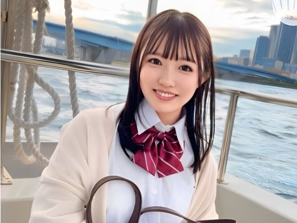 【制服美少女とイチャラブ】生ハメSEXで可愛すぎるJKがトロける！突くたびに感じまくり、絶頂を繰り返す敏感マンコにメロメロ♡気持ち良すぎてイチャイチャ止まらない！