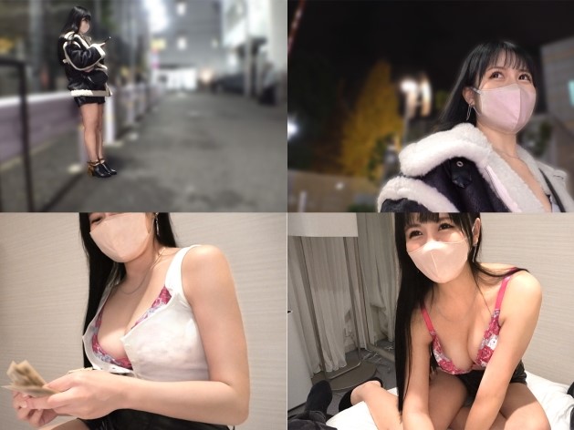 【立ちんぼ巨乳美女】『ダメ、ここじゃ…』即ホテルで超敏感ボディを激しく責めまくり！エロすぎる巨乳とびしゃびしゃマンコがヤバいww