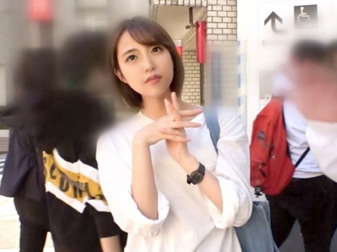 ＜清楚系×女子大生＞「もう好き」板橋駅前で意気投合したユルフワなショートカット女子と個室へ直行♡クンニと手マンで濡れ濡れ