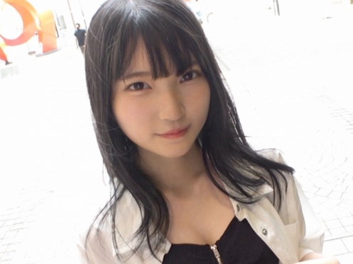 【素人ナンパ】黒髪ロングの激カワすぎる美少女！フェラチオから敏感なメス穴使った生ハメ騎乗位♡